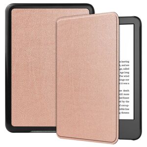 Kindle 第11世代 2022 電子書籍 ケース カバー 薄型 軽量型 PUレザーケース シンプル 手帳型 使いやすい キンドル ローズゴールド