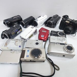 80ADA １円スタート　ジャンクカメラまとめ売り SONY Canon FUJIFILM OLYMPUS　Nikon　JVC SANYO Xacti コンパクトデジタルカメラ デジタル