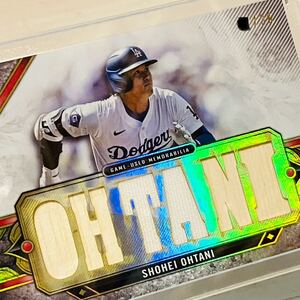 ★希少★ 大谷翔平 Topps 実使用 バット ジャージー カード MLB パッチ ドジャース game used Dodgers 直筆サイン なし