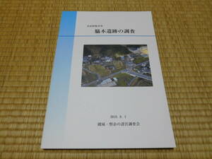 奈良県桜井市　脇本遺跡の調査　雄略天皇の朝倉宮の調査　古墳　弥生　縄文　遺跡