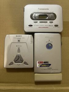 SONY MDウォークマン MZ-E33 AIWA カセットウォークマン PX535 Panasonic カセットプレーヤー RQ-SX65Fまとめ売り