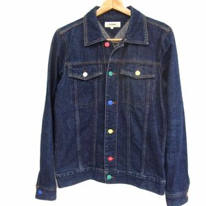 ☆TOMMY HILFIGER トミーヒルフィガー デニムジャケット トラッカージャケット カラーボタン Gジャン M メンズ