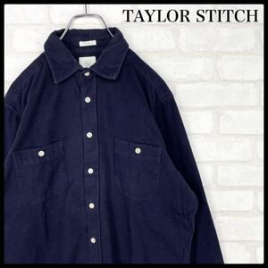 【入手困難】TAYLOR STITCH 長袖 フランネルシャツ ネイビー メンズ Mサイズ テイラースティッチ