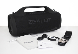 【 アウトレット 】 高音質 ZEALOT S79 100W BLACK ポータブルスピーカー ( Bluetooth接続 / USB接続 / TFカード再生 ) 防水 ( 未使用 )