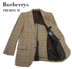 中古 バーバリーズ プロ―サム Burberrys PRORSUM テーラードジャケット 千鳥格子 REGD. メンズ Ｓサイズ 相当