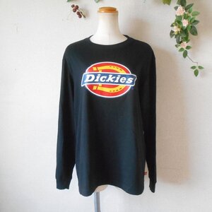 ディッキーズ Dickies 男女兼用 ロゴ プリント 入り 長袖 Ｔシャツ M