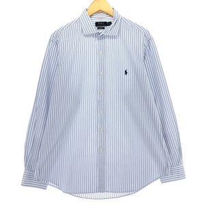 古着 ラルフローレン Ralph Lauren POLO RALPH LAUREN 長袖 コットンストライプシャツ メンズL相当 /eaa486053