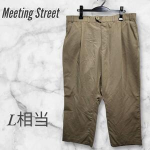 Meeting Street パンツ チノパン　ベージュ L相当　カジュアル 　2176