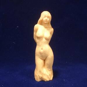 出品者作 木彫刻 アート 『 アンドロメダ 』 トルソ オブジェ バスト オリジナル 木彫刻 アート 裸婦 芸術 アート ハンドメイド 松 手彫り