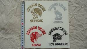 Stussy Tribe Decal Sticker Sheets 4枚シート レターパックライト NYC ステューシー NY LA LONDON TOKYO PARIS
