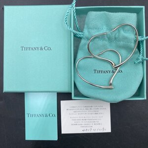 Y149 ティファニー TIFFANY & CO. オープンハート フープピアス Ag925 シルバー レディースアクセサリー　SV925