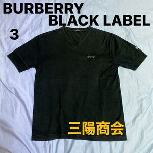 BURBERRY BLACK LABEL Tシャツ 三陽商会 バーバリー ブラックレーベル カットソー Vネック