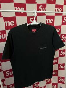 ☆名作☆超激レア☆Supreme Mesh Stripe Pocket Tee シュプリーム box logo メッシュ ストライプ ポケット ボックスロゴ Tシャツ BLACK