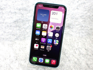 【中古】SIMロック解除 Softbank iPhone 11 Pro 256GB ミッドナイトグリーン MWCC2J/A 本体 SIMフリー 制限〇 一括購入(PJB102-1)