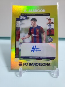 【アンヘル　アラルコン】Topps FOCUS FC Barcelona 2023/24 150枚限定直筆サインカード 