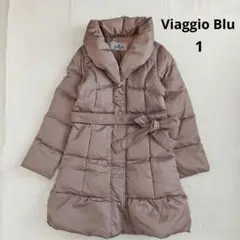 Viaggio Blu ビアッジョブルー　ダウンコート　ベージュ　1 サイズＳ