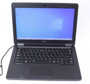 DELL【Latitude】E7250／Core i7-5600U 8GB 256GB Windows10Home Office 12.5インチ カメラ 電源アダプター付属 ノートPC 2206-K0354V(NT)