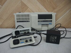 ☆【1R0606-26】 SEGA セガ コンピュータテレビゲーム SEGA MARKⅢ ACアダプタ/コントローラーSJ-152付 ジャンク