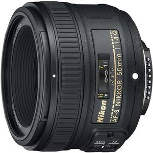 Nikon 単焦点レンズ AF-S NIKKOR 50mm f/1.8G フルサイズ対応 AF-S 50/1.8G(中古品)