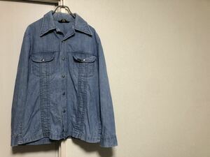 70sヴィンテージMADE IN USAアメリカ製Leeデニムジャケットカバーオールsize M