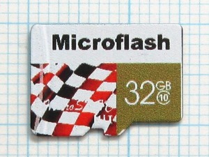 ★Microflash micro SDHC メモリーカード ３２ＧＢ 中古★送料８５円・１８５円