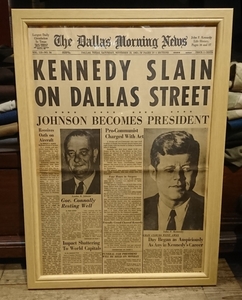 1963 the dallas morning news paper ケネディ 大統領 暗殺 事件 新聞 ニュース