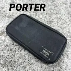 PORTER ポーター スモーキー 長財布 キャンバス ラウンドファスナー