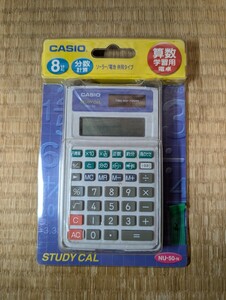 未使用品 CASIO STUDY CAL NU-50-N 分数 算数学習用電卓