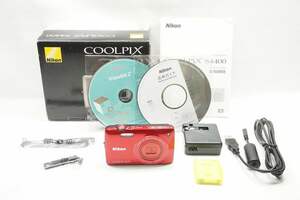 【適格請求書発行】美品 Nikon ニコン COOLPIX S4400 コンパクトデジタルカメラ レッド 元箱付【アルプスカメラ】240724c