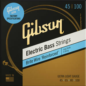 GIBSON SBG-LSUL Brite Wire Electric Bass Strings Long Scale Ultra-Light Gauge ベース弦