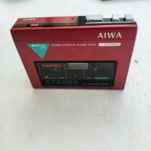 AIWA/アイワ ステレオカセットプレイヤー HS-P5 レッド カセットボーイ ポータブルプレイヤー 1017-4