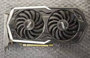 【中古パーツ】MSI NVIDIA GeForce GTX 1660 TI 6GB グラフィックボード/ビデオカード PCI-E HDMI/DP■BK706-3