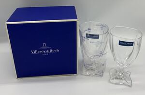 今週限定値下げ　グラス Villeroy & Boch 1748 ペア 箱付き コップ 高さ:約14cm 直径:約8cm 有効深さ:約10cm 0923_F927 F MH