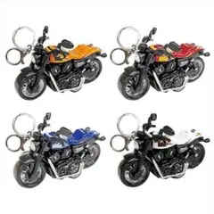 プルバック　ミニバイクキーホルダー　全4種セット