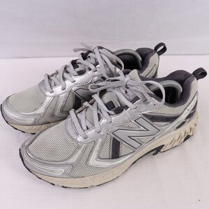 410 ニューバランス 26.5cm/new balance グレー 灰色 シルバー 中古 古着 スニーカー メンズ yy4522