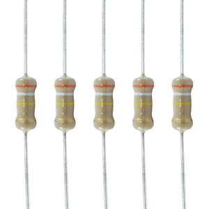 抵抗 Resistors - 1 Watt, Carbon Film, 5% tolerance, 1 MΩ (5) [送料170円から 同梱可]