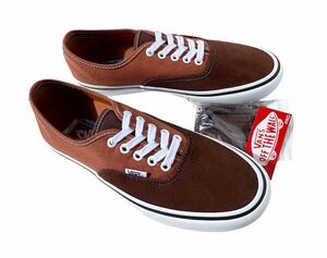 デッド!! 希少!! VANS PRO Authentic バンズ プロ オーセンティック スエード キャンバス ブラウン us 8 / 26 ㎝