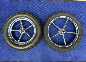 美品　インベーダーホイール　　F19 R16セット　タイヤ美品付き　程度良子　実働　チョッパー　Invader Wheel ホイール　Chopper ハーレー