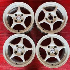 ENKEI Racing サイズ 15×7JJ PCD114.3 H4 OFF+35 ハブ径約72mm 傷汚れあり 4本セット