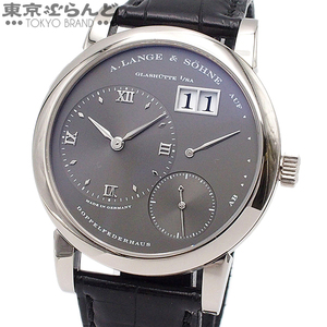 101737377 ランゲ＆ゾーネ A.LANGE＆SOHNE ランゲ1 101.030/LS1013AG グレー K18WG レザー 箱・保証書 腕時計 メンズ 手巻 金無垢 仕上済