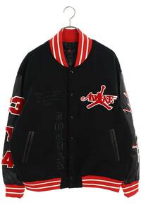 ナイキ NIKE アウェイク M J AWNY VARSITY JACKET/FQ5439-657 サイズ:L マルチパッチレザー切替ブルゾン 中古 SB01