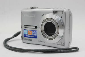 【美品 返品保証】 【便利な単三電池で使用可】オリンパス Olympus FE-310 5x コンパクトデジタルカメラ v534