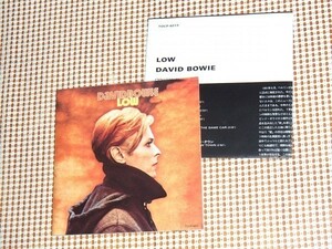 廃盤 David Bowie デヴィッド ボウイ Low ロウ/ベルリン期名作 Brian Eno Roy Young Dennis Davis ( Roy Ayers Ubiquity )参加 TOCP 6213