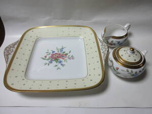 ウェッジウッド グレース BBプレート シュガーポット ミルクピッチャー Wedgwood GRACE