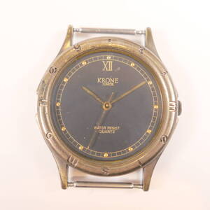 中古★KRONE JUNIOR time is money クオーツ 腕時計 稼働品