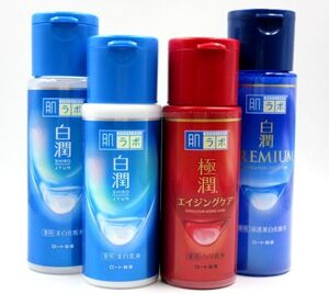 ■【残量画像4枚目にて】白潤 化粧水 170ml ×2種/白潤 乳液 140ml×1/極潤 ハリ乳液 140ml×1 計4点 まとめて