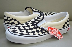 新品未使用 VANS バンズ Classic SLIP ON TWIST クラシック スリッポン ツイスト チェッカー柄 ブラック 白/黒 送料無料 US8.5 26.5センチ