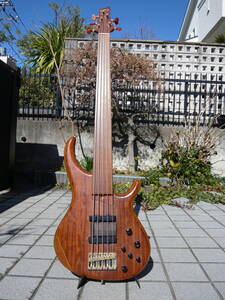 【中古・美品】Moon ベース　CLIMB5 Fretless