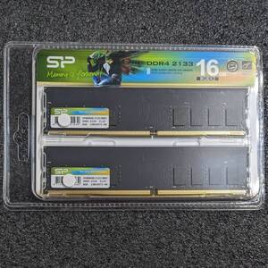 【未開封】DDR4メモリ 16GB(8GB2枚組) シリコンパワー SP016GBLFU213B22 [DDR4-2133 PC4-17000]