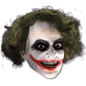 ジョーカー　バットマン　ヘアー付きマスク　3/4　大人用　JOKER　コスプレ